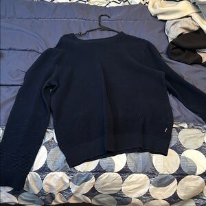 Elegant Navy Women's Crew Neck Sweater